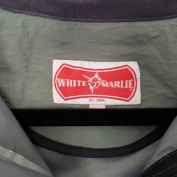 White Marlie Cape Cod Gray Windbreaker Raincoat - Picture 2 of 7